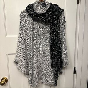 ⭐️ Cliche Couture Sm Oversized Batwing Cardigan and scarf